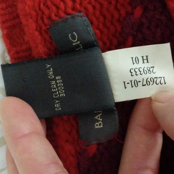 Banana Republic Sweater S Red Purple Wool - Picture 8 of 8